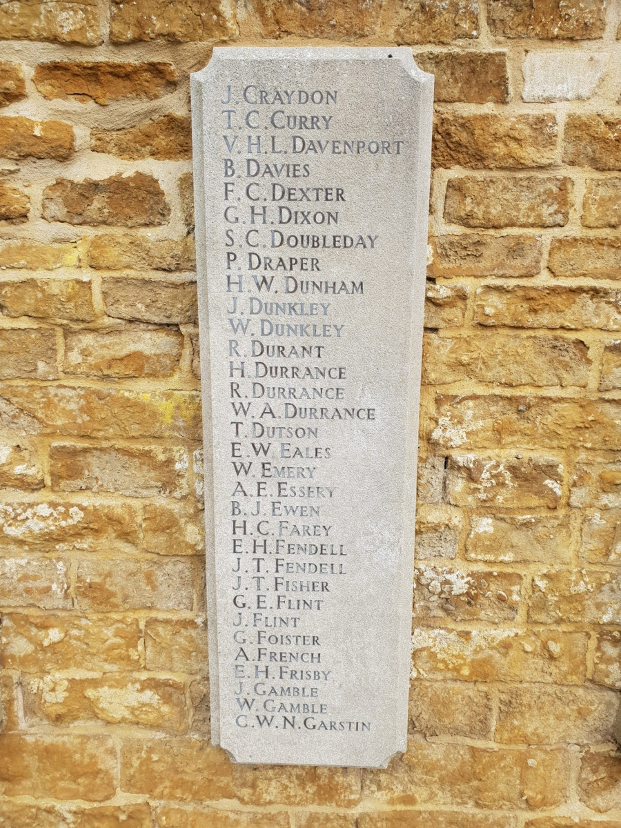 Egerton Lodge War Memorial Tablet LH #3