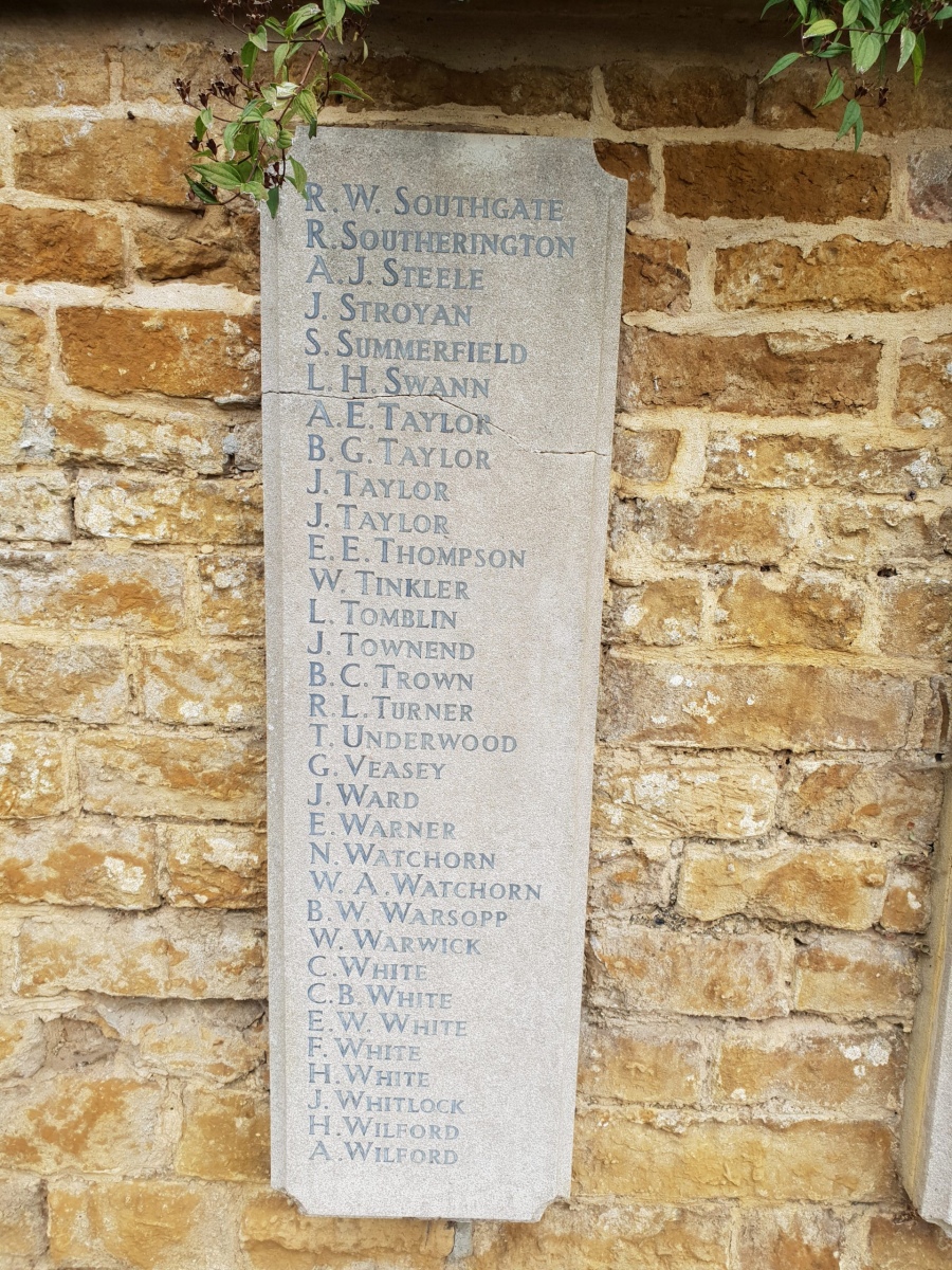 Egerton Lodge War Memorial Tablet RH #7