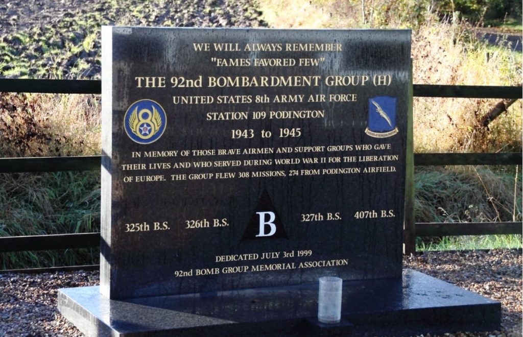 The Mighty Eighth Battlefield Tour 92nd Bomb Group Memorial Podington